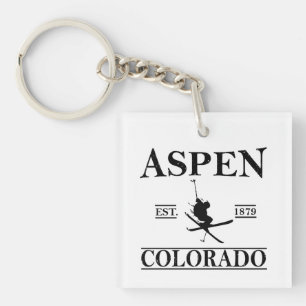 Porte-clés Ski d'Aspen Colorado