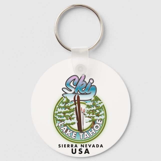 Porte-clés Ski Lake Tahoe Sierra Nevada USA (Recto)