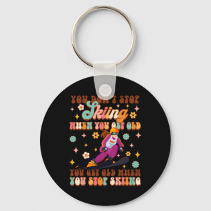 Porte-clés Ski Les Sports D'Hiver De L'Amour Vous Devez Vieil