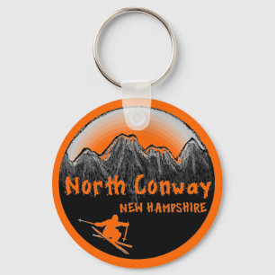 Porte-clés Skier North Conway New Hampshire