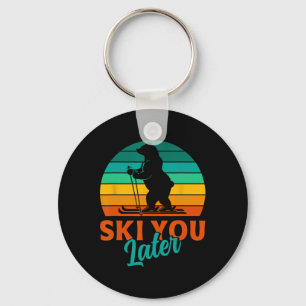 Porte-clés Skier Ski Vous Plus Tard Funny Ski Enfants