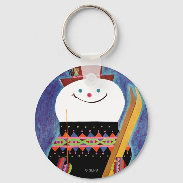 Porte-clés Skis pour Snowman (Recto)