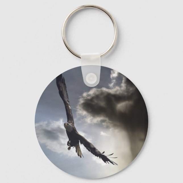 Porte-clés "Sky Warrior" Cadeaux d'aigle à tête blanche (Recto)