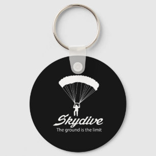 Porte-clés Skydive le sol est la limite