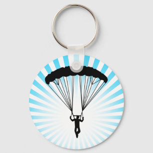 Porte-clés skydiver silhouette