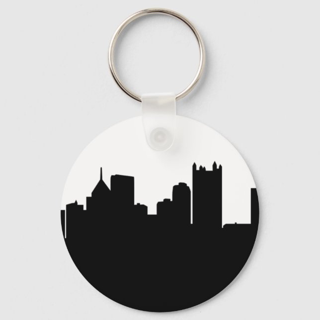Porte-clés Skyline de Pittsburgh City (Recto)