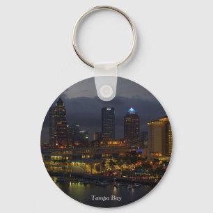 Porte-clés Skyline nocturne de Tampa Bay