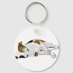 Porte-clés Sleeping Jack Russell