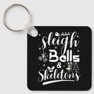 Porte-clés Sleigh bells & skeletons dancing funny christmas