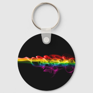Porte-clés SlipperyJoe's Rainbow vapor ripple arc en ciel c