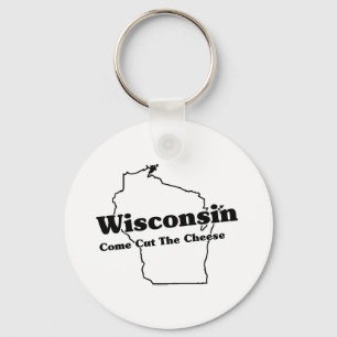 Porte-clés Slogan d'État du Wisconsin