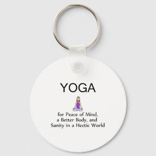 Porte-clés Slogan SUPÉRIEUR de yoga