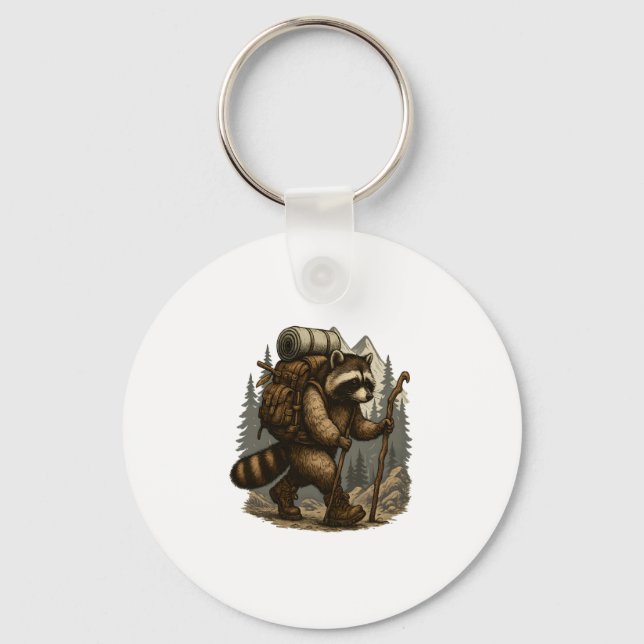Porte-clés Sloth Camping Randonnée (Recto)