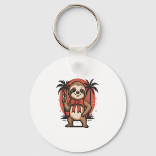 Porte-clés Sloth Summer Beach Rocking