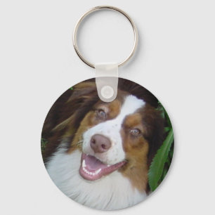 Porte-clés Smiling Red Tri Aussie