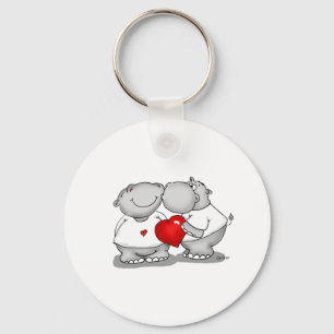 Porte-clés Smooch - Hippo Kiss Valentin