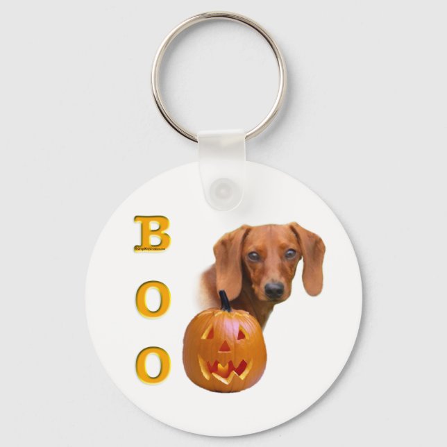 Porte-clés Smooth Dachshund Boo Porte - clé (Recto)