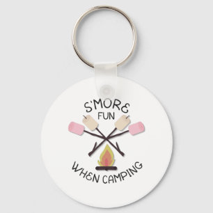 Porte-clés S'more Amusement En Camping En Plein Air Lover Cad