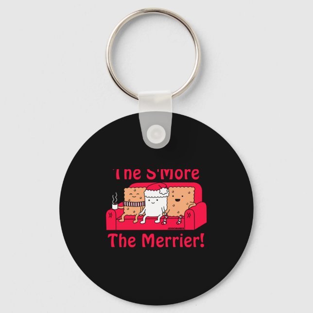 Porte-clés Smore Merrier Cute Kids Cartoon Christmas  (Recto)