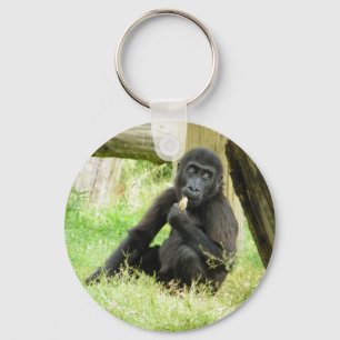 Porte-clés Snacking Baby Gorilla