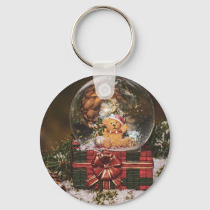 Porte-clés Snow globe with cute Bear