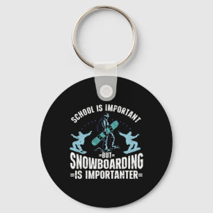 Porte-clés Snowboard Art Hommes Snowboard Winter Cool Snowboa