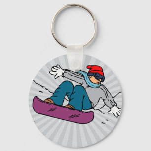 Porte-clés Snowboard cool amateurs de snowboard snowboard