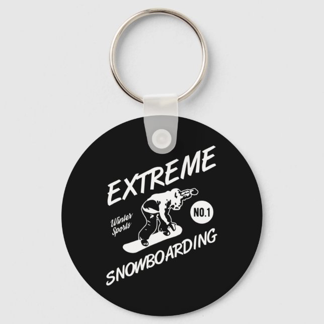 Porte-clés Snowboard Extreme Snowboard Sports d'hiver Sno (Recto)