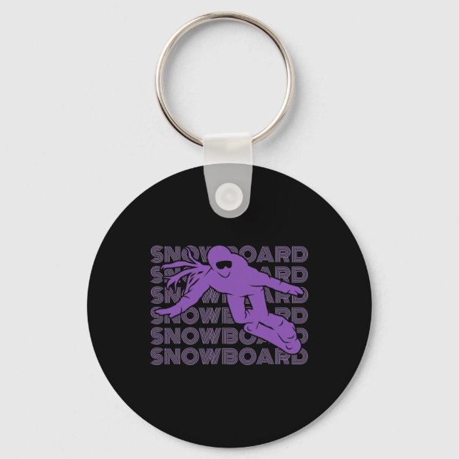 Porte-clés Snowboard Femmes Snowboard Snowboard Snowboard 2 (Recto)