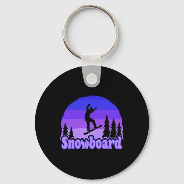 Porte-clés Snowboard Snowboard Snowboard 1 (Recto)