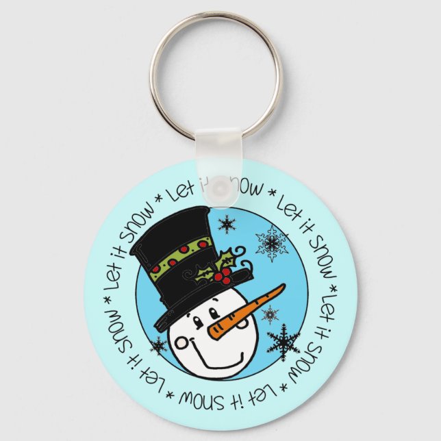 Porte-clés Snowman Laisser Neige (Recto)