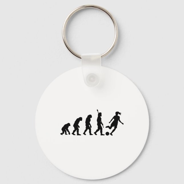 Porte-clés Soccer Evolution Joue Comme Une Fille  (Recto)