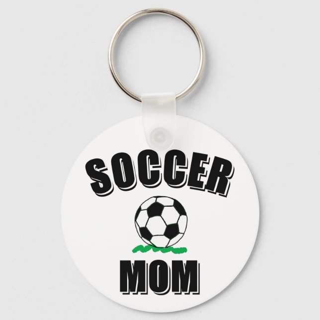 Porte-clés Soccer Maman Dessin Et Texte (Recto)