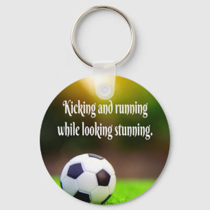Porte-clés Soccer Motivationnel Inspirationnel Green Field