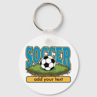 Porte-clés Soccer personnalisé Ajouter du texte