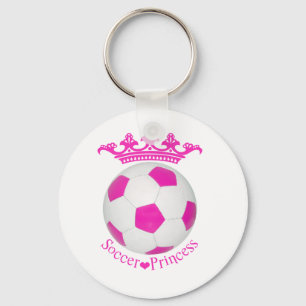 Porte-clés Soccer Princess, Pink Soccer ball