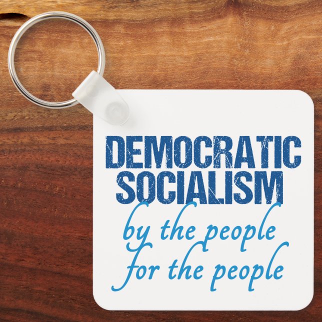 Porte-clés Socialisme démocratique Démocrate Définition Socia (Recto)