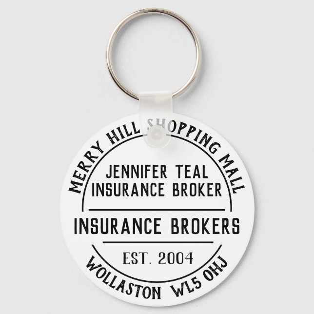 Porte-clés Société d'assurance promotionnelle (Recto)
