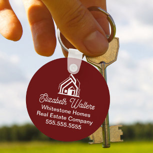 Porte-clés Société immobilière chic de Bourgogne Realtor pers