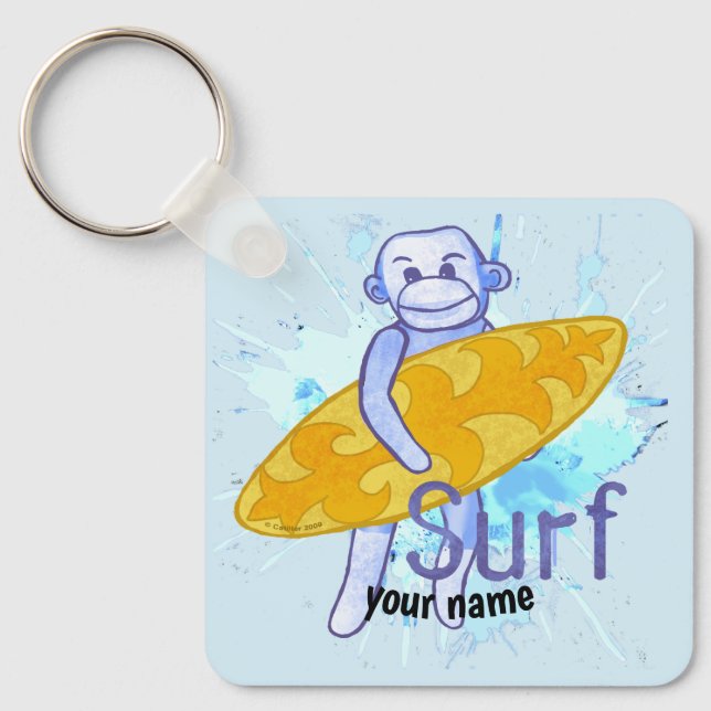 Porte-clés Sock Monkey Surfer porte - clé (Recto)