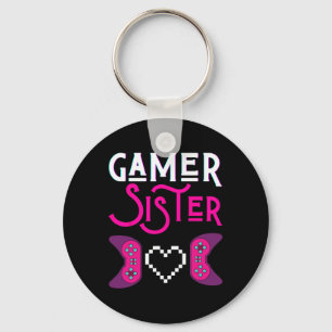 Porte-clés Soeur Joue Vidéo Jeu Amusant Soeurs Jeu Sis S