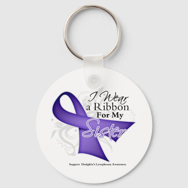 Porte-clés Soeur Violet Ruban - Hodgkins Lymphoma (Recto)