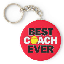 Softball BEST COACH EVER Team Custom Color Sports
