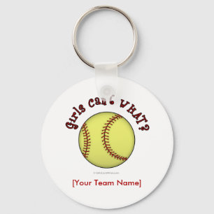 Porte-clés Softball-Red