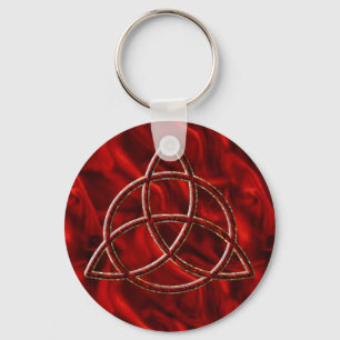 Porte-clés Soie de rouge de Triquetra
