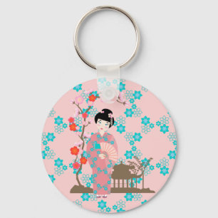 Porte-clés Soirée de Geisha girl