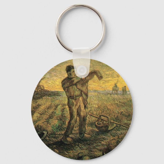 Porte-clés Soirée - Fin de journée par Vincent van Gogh (Recto)