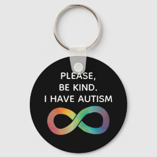 Porte-clés Sois gentil, j'ai l'autisme   Neurodiversité