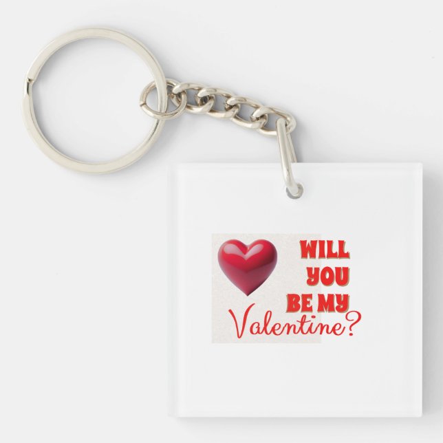 Porte-clés Sois ma Saint Valentin (Devant)