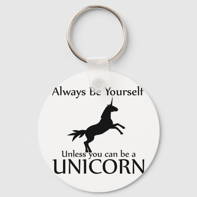 Porte-clés Sois Toi-Même Unicorne (Recto)